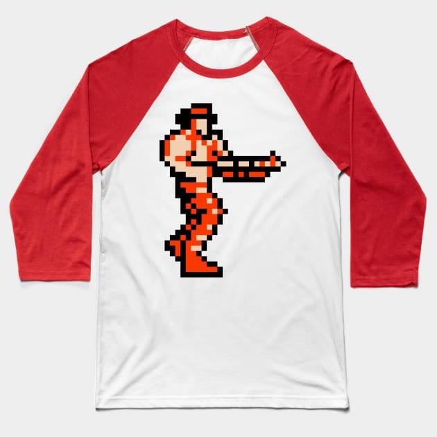 Red Pants Baseball T-Shirt by winsarcade